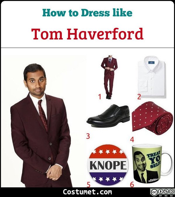 Tom Haverford Costume for Cosplay & Halloween