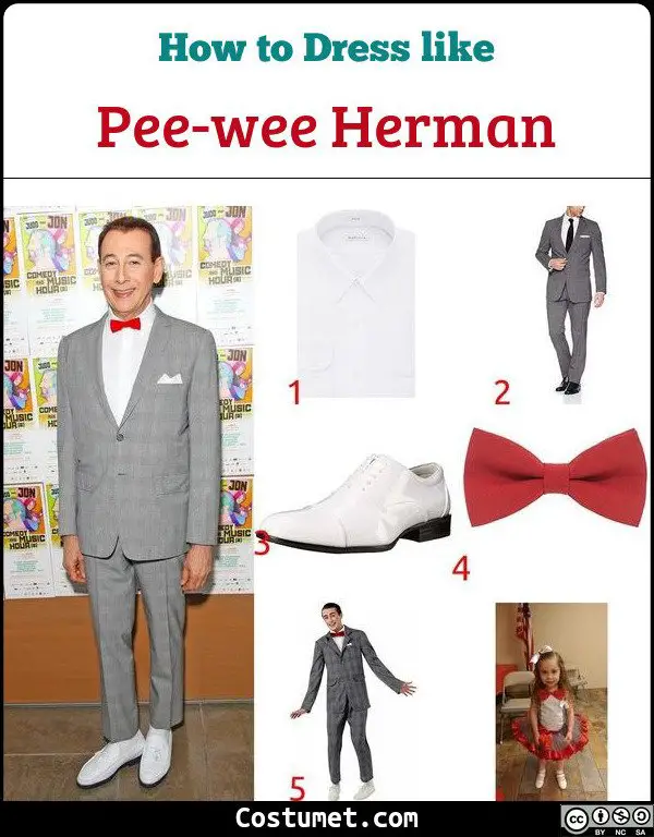 Pee Wee Herman Costume for Cosplay & Halloween