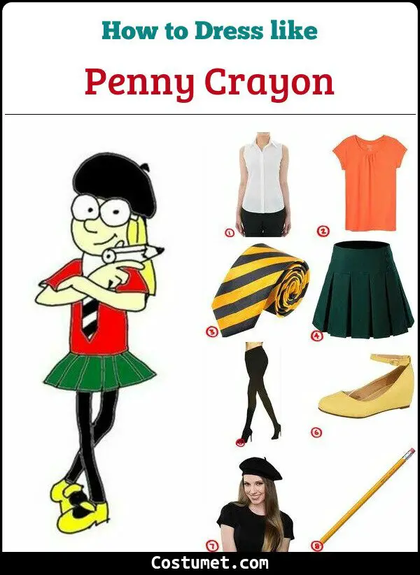 Penny Crayon Costume for Cosplay & Halloween