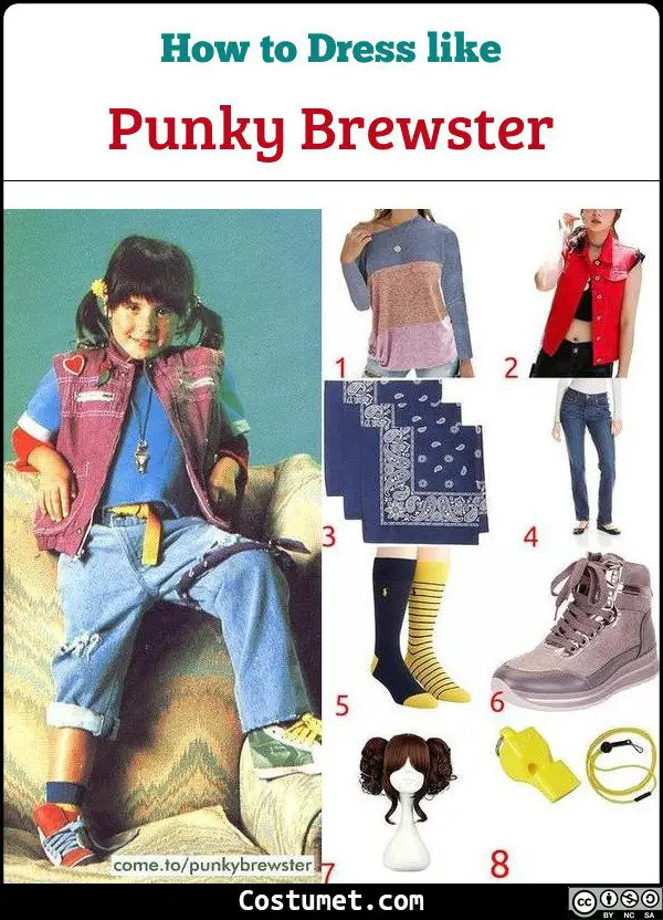 Punky Brewster Costume for Cosplay & Halloween