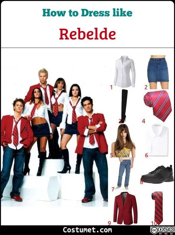 Rebelde Costume for Cosplay & Halloween