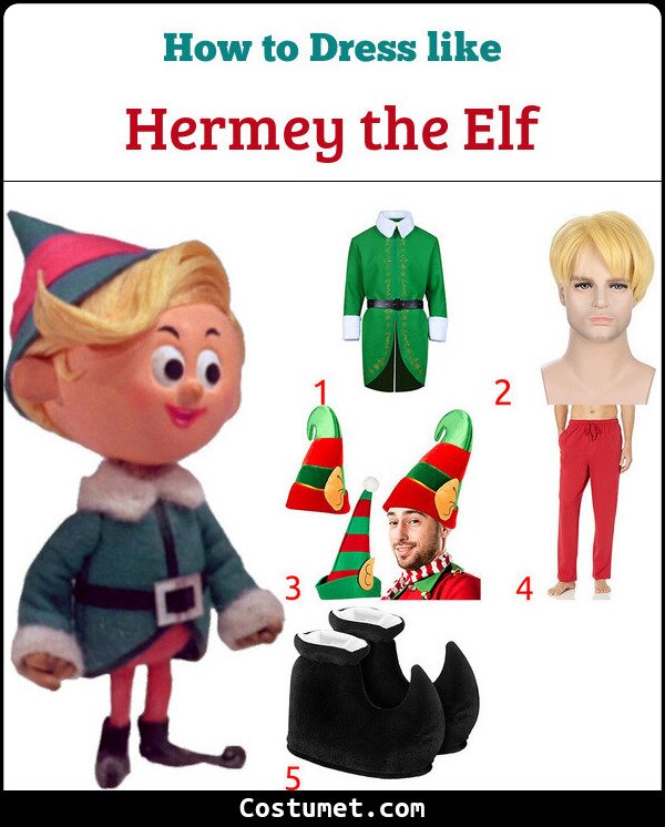 Hermey the Elf Costume for Cosplay & Halloween