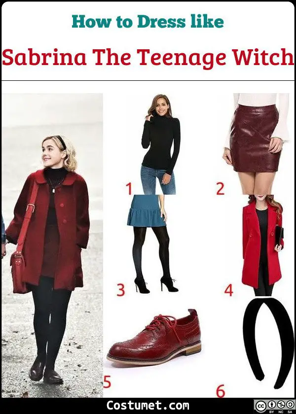 Sabrina Spellman The Teenage Witch Costume for Cosplay & Halloween