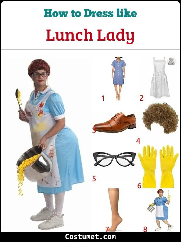 Lunch Lady Costume for Cosplay & Halloween