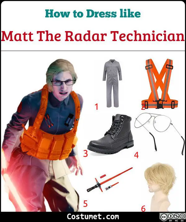 Matt The Radar Technician Costume for Cosplay & Halloween