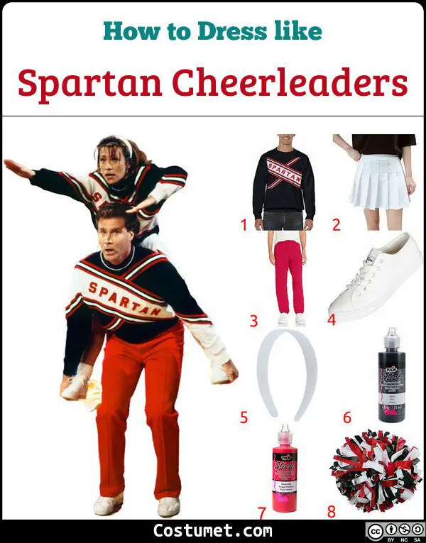 Spartan Cheerleaders Costume for Cosplay & Halloween