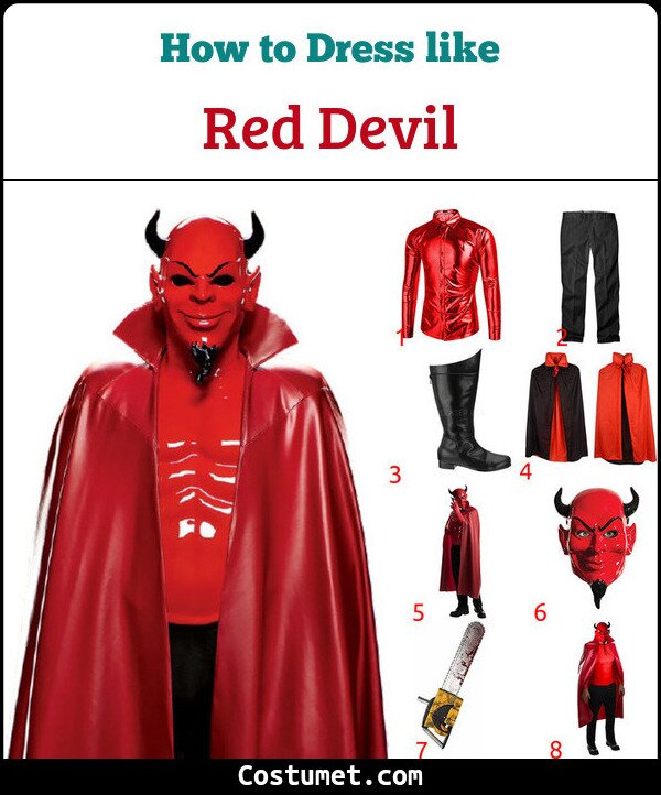 Red Devil Costume for Cosplay & Halloween