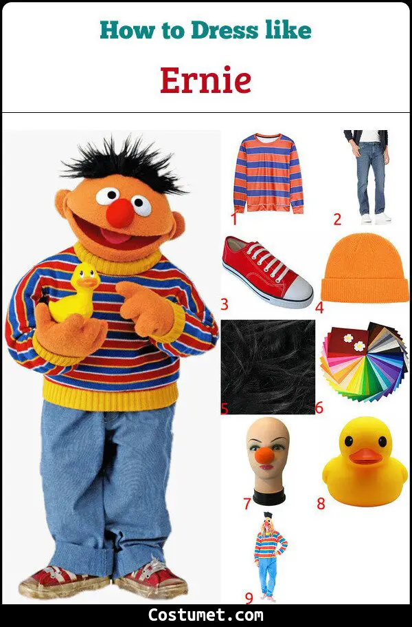 Ernie Costume for Cosplay & Halloween