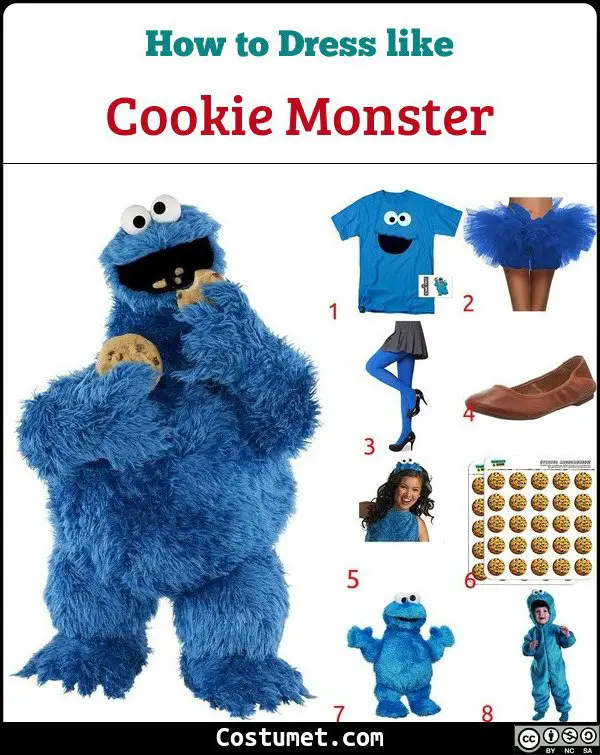 Cookie Monster Costume for Cosplay & Halloween