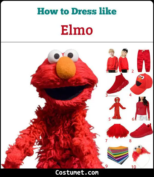 Elmo Costume for Cosplay & Halloween