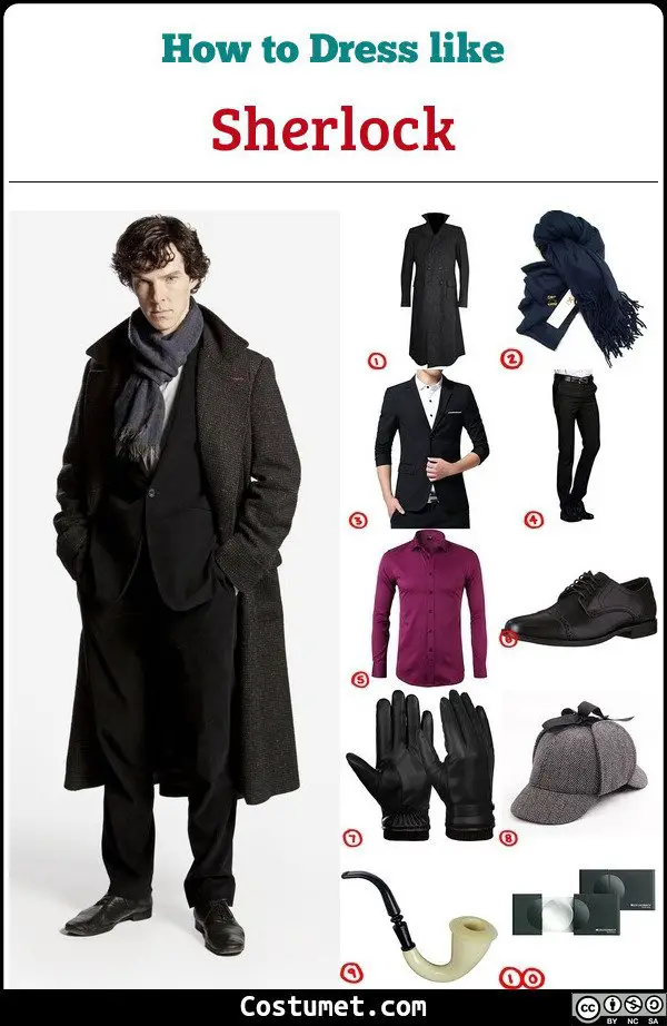 Sherlock Costume for Cosplay & Halloween