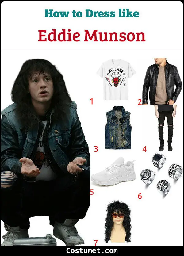 Eddie Munson Costume for Cosplay & Halloween