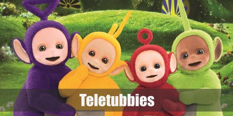 Dressing up as a teletubby is a fun way to get a blast from the past! And it’s super easy! All you need is to dress up in your fave teletubby’s color, have a headband with their respective antenna on it, and aluminum foil 