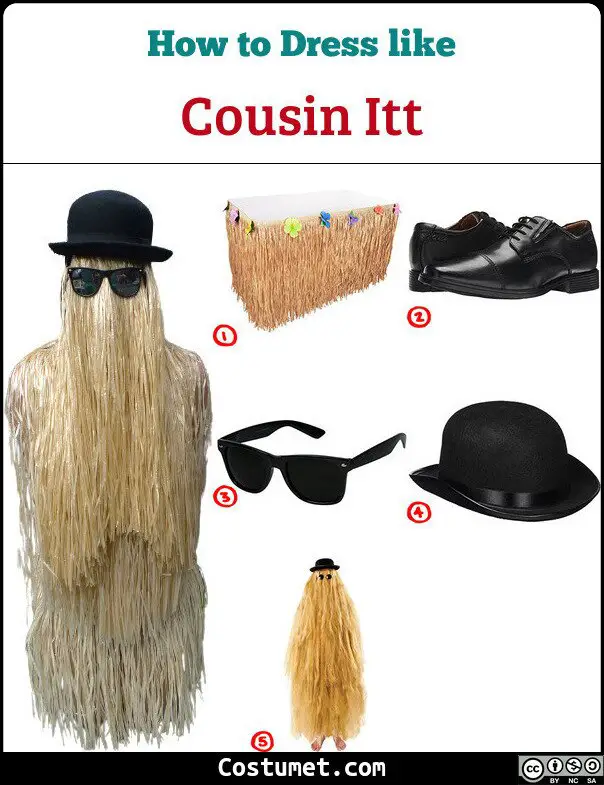 Cousin Itt Costume for Cosplay & Halloween