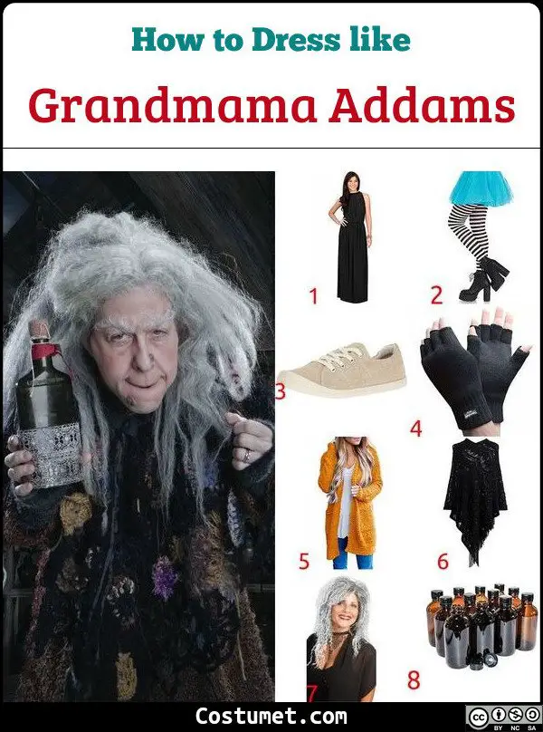 Grandmama Addams Costume for Cosplay & Halloween