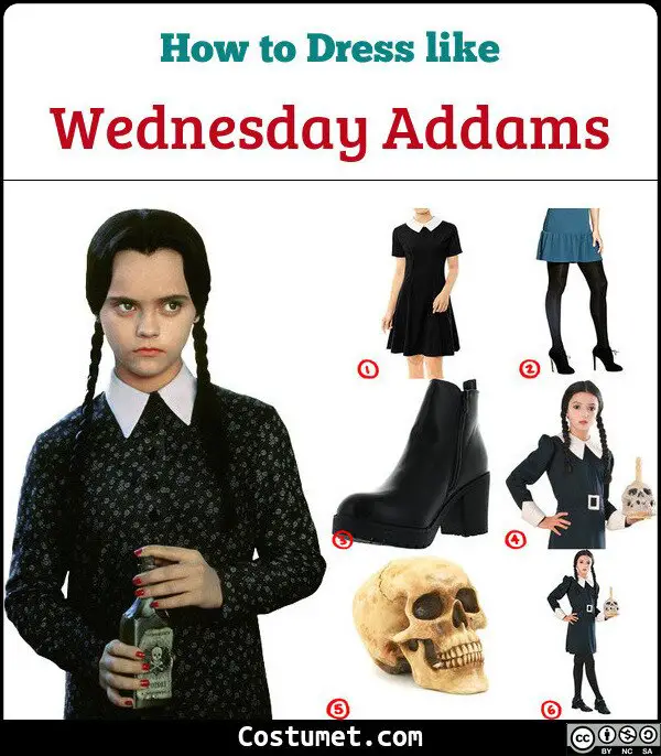 Wednesday Addams Costume for Cosplay & Halloween