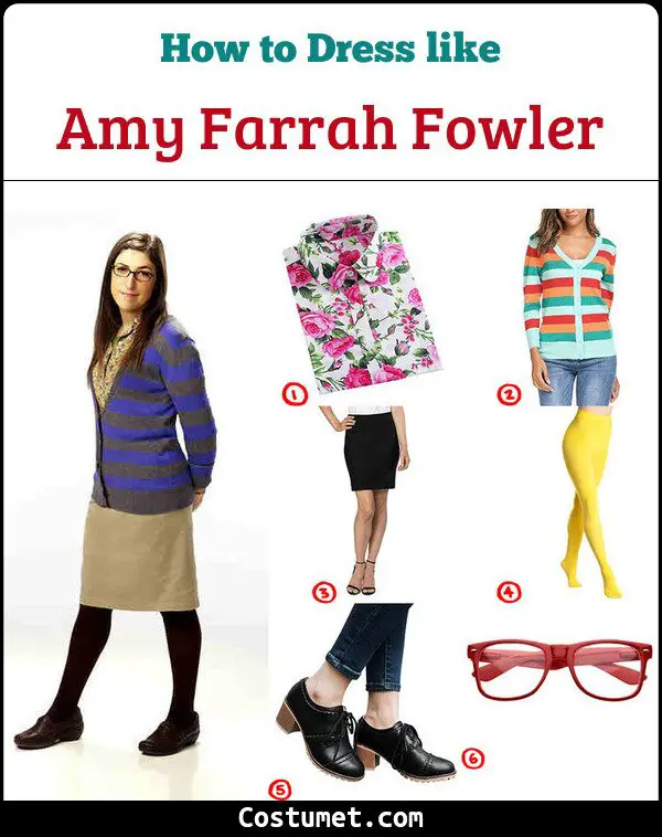 Amy Farrah Fowler Costume for Cosplay & Halloween