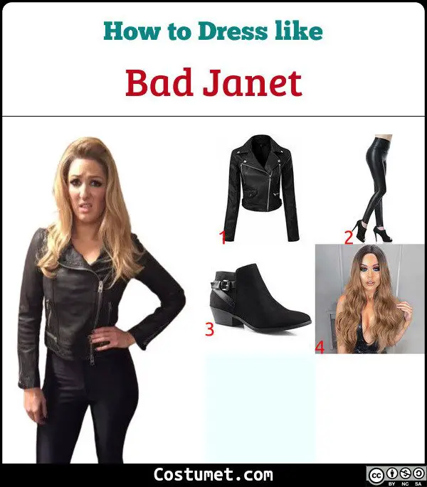 Bad Janet Costume for Cosplay & Halloween