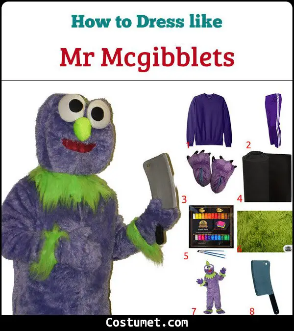 Mr Mcgibblets Costume for Cosplay & Halloween