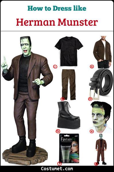 Herman Munster Costume for Cosplay & Halloween 2023