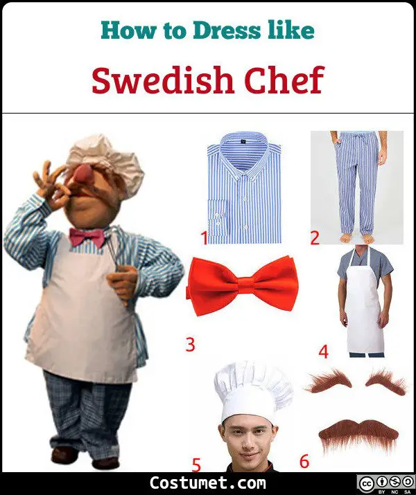 Swedish Chef Costume for Cosplay & Halloween