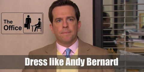 Despite his anger management issue, Andy's clothes look really bright and colorful, in fact he's one of a few characters in the show who dresses so shiny.