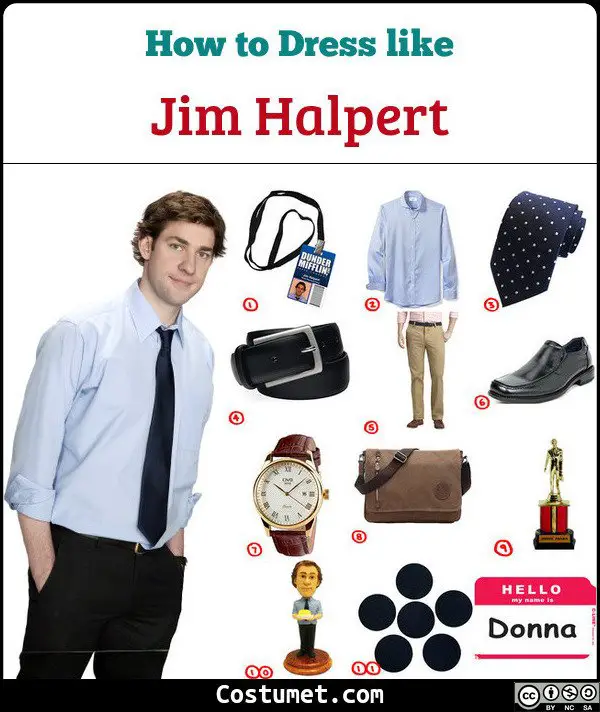 The Office ID Badge-Dunder Mifflin Sales James Halpert cosplay costume 