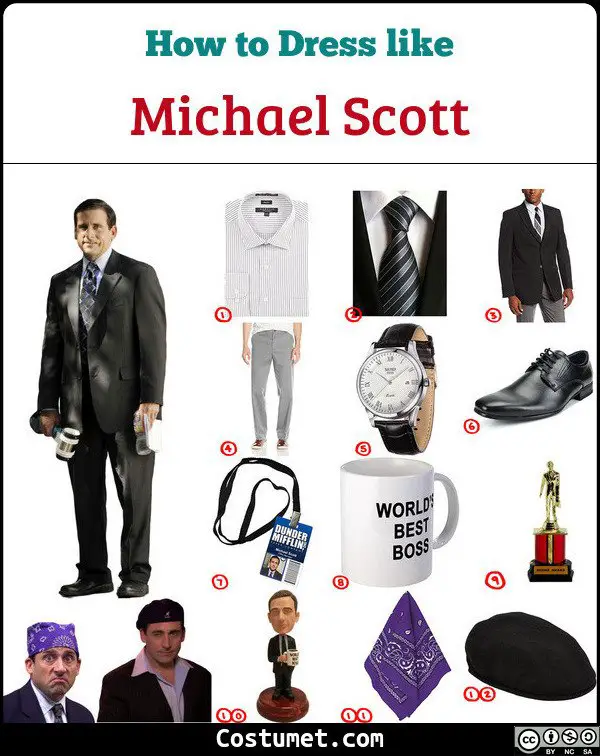 Michael Scott / Prison Mike / Date Mike (The Office) Costume for ...