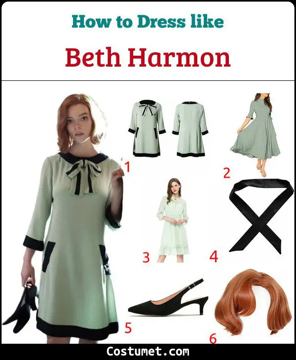 Beth Harmon Costume for Cosplay & Halloween
