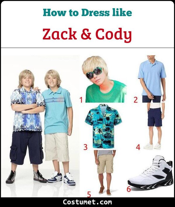 Zack & Cody Costume for Cosplay & Halloween