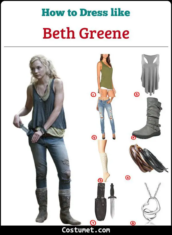 Beth Greene Costume for Cosplay & Halloween