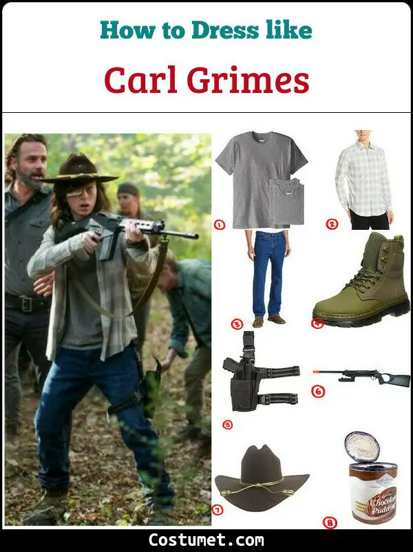 Carl Grimes Costume for Cosplay & Halloween