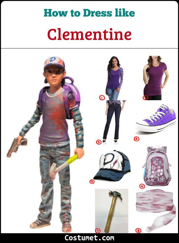 Clementine Costume for Cosplay & Halloween