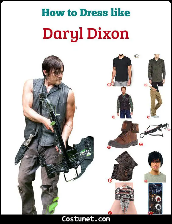 Daryl Dixon (The Walking Dead) Costume for Cosplay & Halloween
