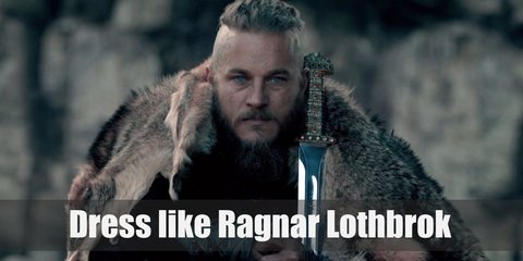 Ragnar Lothbrok is a Viking Earl and adventurous warrior, so he is often dressed in battle gear that includes many weapons.