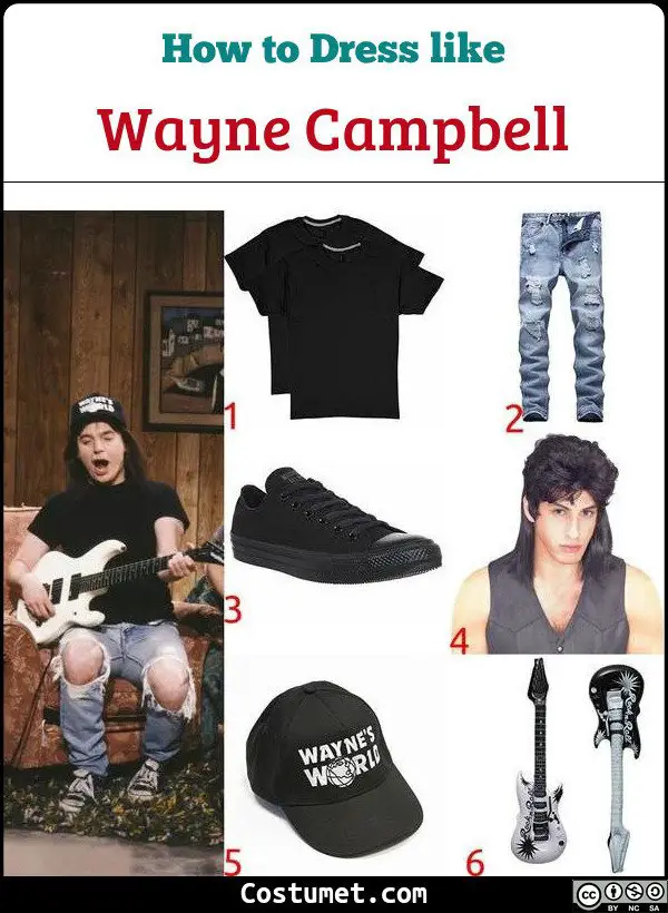 Wayne Campbell Costume for Cosplay & Halloween