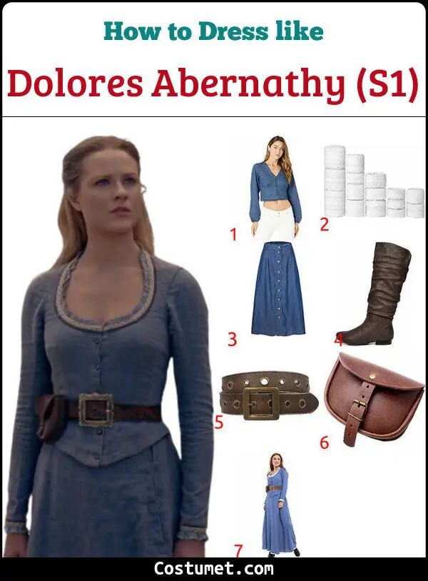Dolores Abernathy (S1) Costume for Cosplay & Halloween