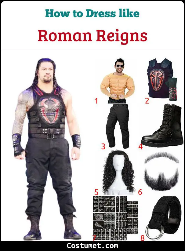 Roman Reigns Costume for Cosplay & Halloween