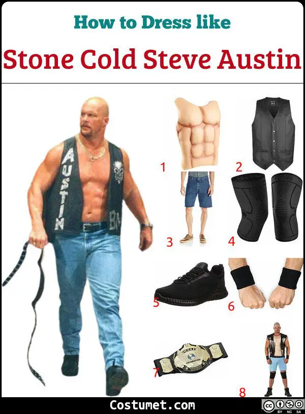 Stone Cold Steve Austin Costume for Cosplay & Halloween